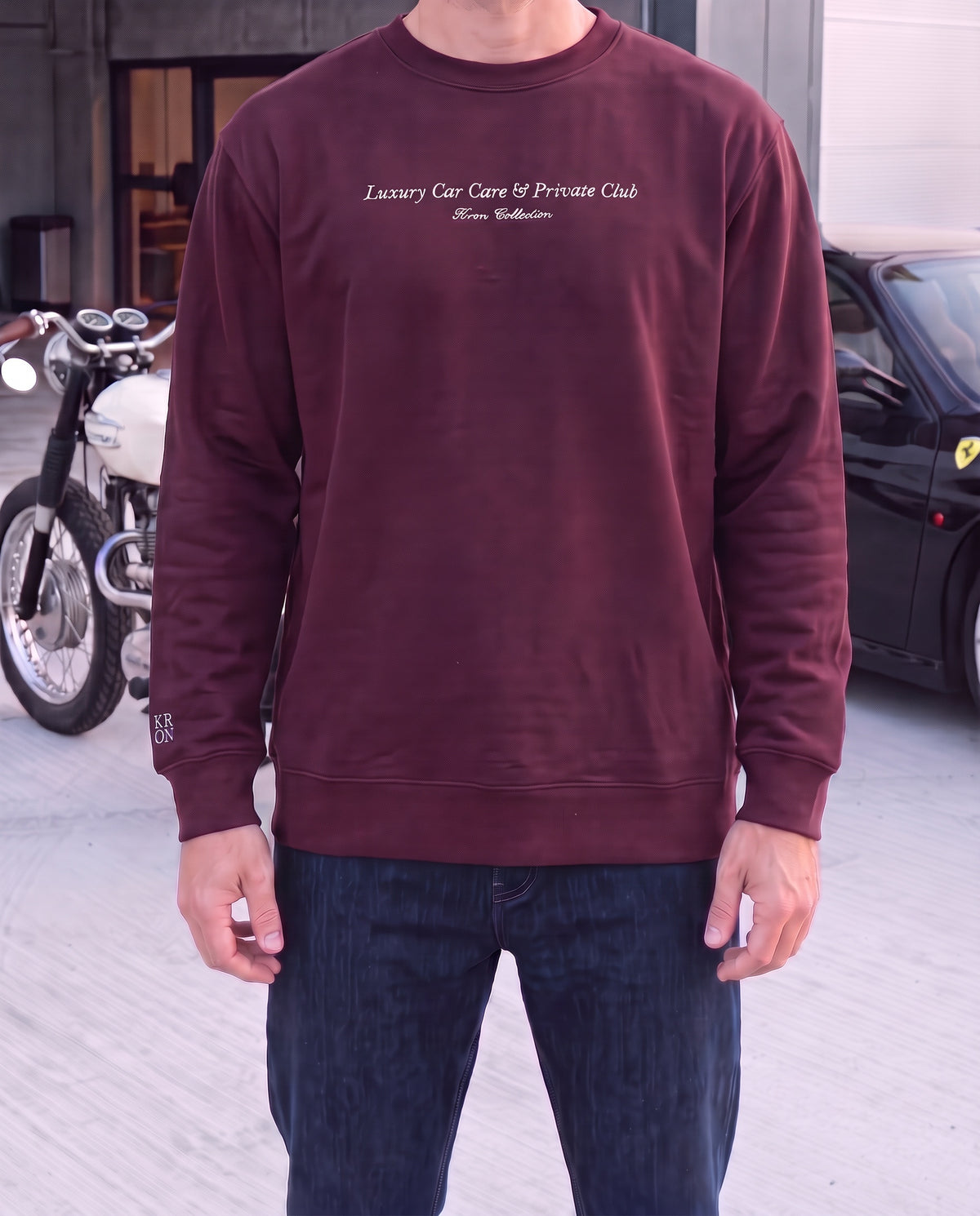 Heritage sweatshirt · Maroon · warehouse v2